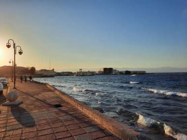 The mesmerizing view of the deep blue waters of Haql beach in Saudi Arabia.
