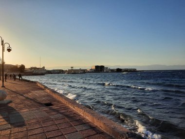 The mesmerizing view of the deep blue waters of Haql beach in Saudi Arabia.