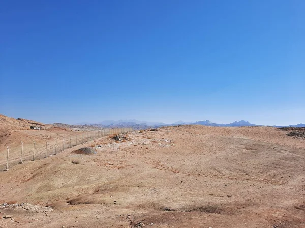 A view of the site of Moses Well is also known as Bir Al-Saidani in Bada, Tabuk, Saudi Arabia. This well is located between the desert and the mountains. A large number of pilgrims go for pilgrimage. This well has now dried up.