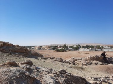 A view of the site of Moses Well is also known as Bir Al-Saidani in Bada, Tabuk, Saudi Arabia. This well is located between the desert and the mountains. A large number of pilgrims go for pilgrimage. This well has now dried up.