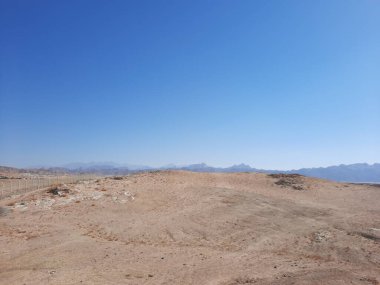 A view of the site of Moses Well is also known as Bir Al-Saidani in Bada, Tabuk, Saudi Arabia. This well is located between the desert and the mountains. A large number of pilgrims go for pilgrimage. This well has now dried up.