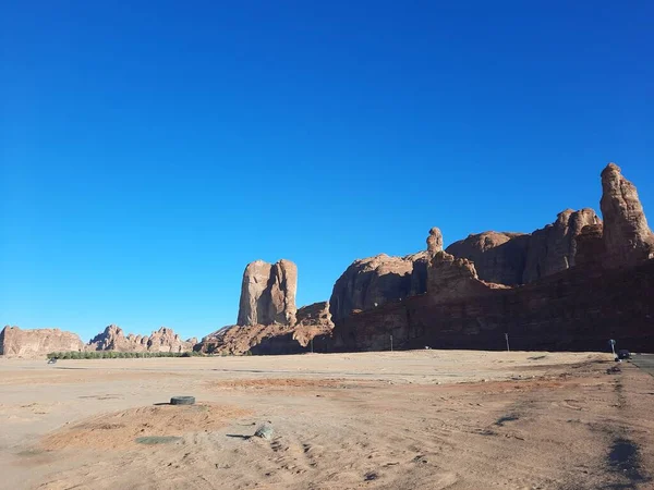 Ula Suudi Arabistan Daki Güzel Bir Kış Parkı Manzarası Park — Stok fotoğraf