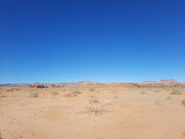 El-Ula, Suudi Arabistan 'daki Madain Saleh arkeolojik sahasının güzel gündüz manzarası.
