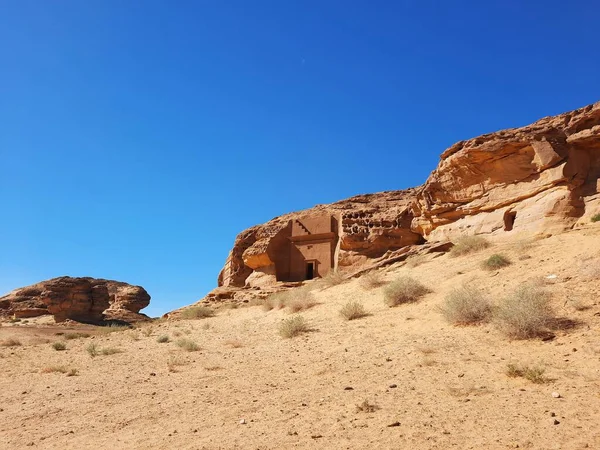 사우디아라비아의 알헤그라 고고학 유적지의 아름다운 — 스톡 사진