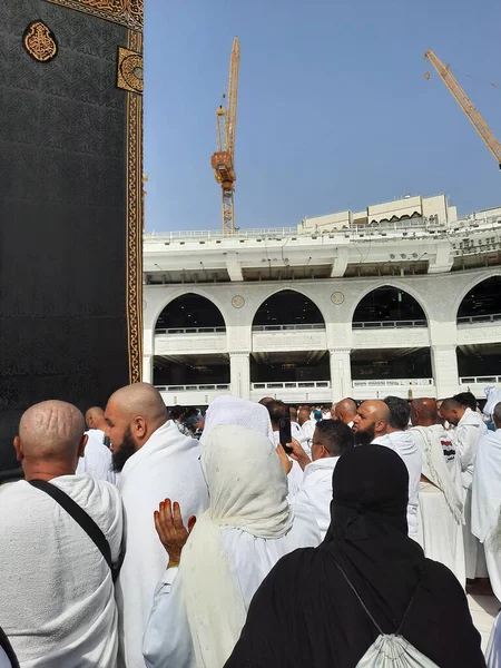 Pilger Aus Aller Welt Hof Von Masjid Haram Für Tawaf — Stockfoto