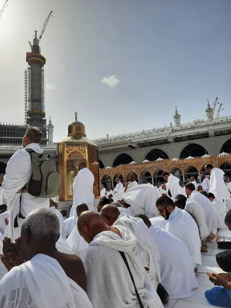 Pilgrims All World Present Courtyard Masjid Haram Tawaf — Stock Photo, Image
