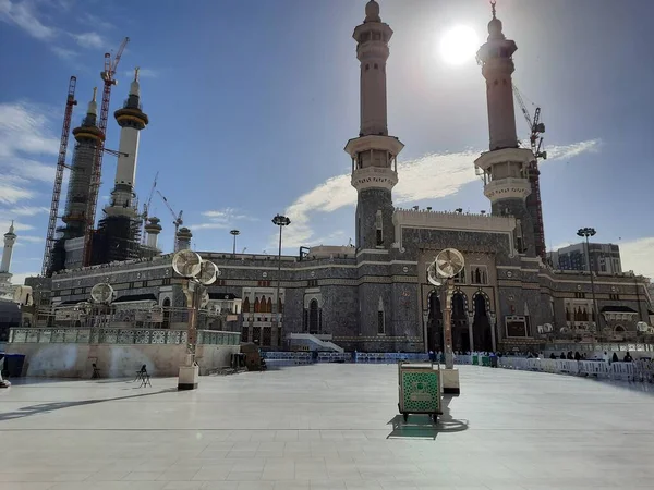 Ein Schöner Blick Auf Den Äußeren Innenhof Von Masjid Haram — Stockfoto