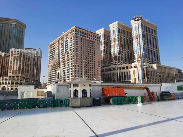 Красивый Дневной Вид Внешний Двор Мечети Аль Харам Мекка — стоковое фото