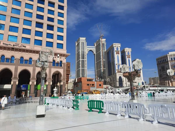Hermosa Vista Diurna Del Complejo Residencial Jabal Omar Desde Masjid —  Fotos de Stock