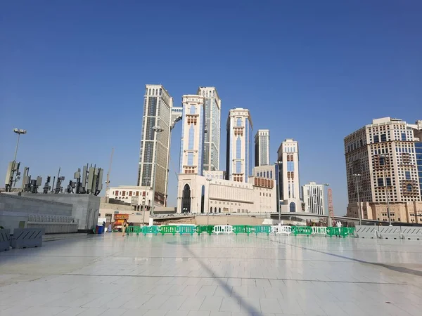 Hermosa Vista Diurna Del Complejo Residencial Jabal Omar Desde Masjid — Foto de Stock