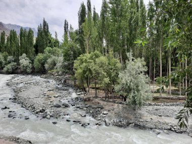 Pakistan, Gilgit-Baltistan 'daki Shigar Vadisi' nin nefes kesici doğal güzelliği. Shigar Vadisi yüksek dağları ve doğal güzelliği ile ünlüdür.. 
