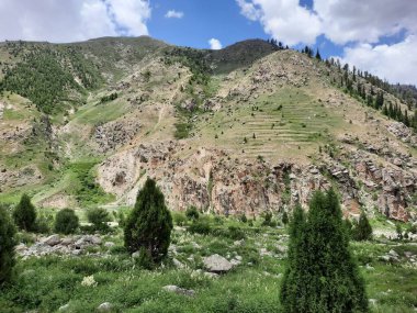  Pakistan 'daki Gilgit-Baltistan' ın görkemli doğal güzelliği. Gilgit-Baltistan şaşırtıcı doğal güzelliğiyle tanınır. Eşsiz manzaralar, yemyeşil ormanlar, soğuk çöller ve karla kaplı dağlar.. 