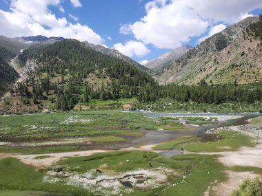  Pakistan 'daki Gilgit-Baltistan' ın görkemli doğal güzelliği. Gilgit-Baltistan şaşırtıcı doğal güzelliğiyle tanınır. Eşsiz manzaralar, yemyeşil ormanlar, soğuk çöller ve karla kaplı dağlar.. 