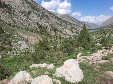  Pakistan 'daki Gilgit-Baltistan' ın görkemli doğal güzelliği. Gilgit-Baltistan şaşırtıcı doğal güzelliğiyle tanınır. Eşsiz manzaralar, yemyeşil ormanlar, soğuk çöller ve karla kaplı dağlar.. 