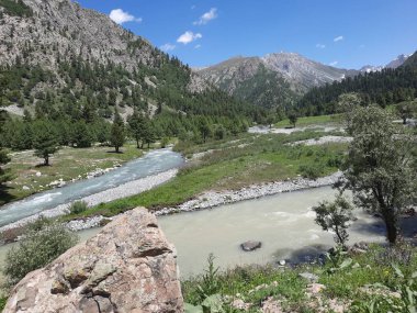 Pakistan 'daki Gilgit-Baltistan' ın görkemli doğal güzelliği. Gilgit-Baltistan şaşırtıcı doğal güzelliğiyle tanınır. Eşsiz manzaralar, yemyeşil ormanlar, soğuk çöller ve karla kaplı dağlar.. 