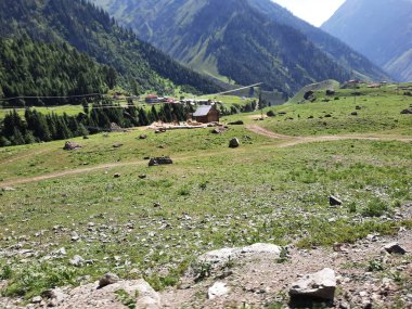 Pakistan 'daki Gilgit-Baltistan' ın görkemli doğal güzelliği. Gilgit-Baltistan şaşırtıcı doğal güzelliğiyle tanınır. Eşsiz manzaralar, yemyeşil ormanlar, soğuk çöller ve karla kaplı dağlar.. 