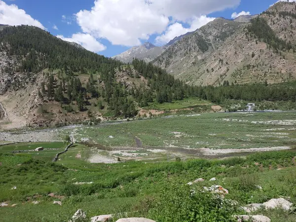  Pakistan 'daki Gilgit-Baltistan' ın görkemli doğal güzelliği. Gilgit-Baltistan şaşırtıcı doğal güzelliğiyle tanınır. Eşsiz manzaralar, yemyeşil ormanlar, soğuk çöller ve karla kaplı dağlar.. 