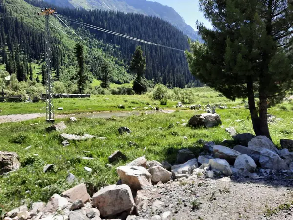 Stock image Majestic natural beauty of Gilgit-Baltistan in Pakistan. Gilgit-Baltistan is known for its astonishing natural beauty. Unique landscapes, evergreen  forests, cold deserts and snow covered mountains. 