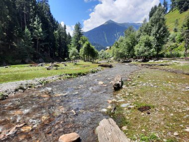 Kaşmir 'in Neelum Vadisi' ndeki Taobat Bala 'nın nefes kesici doğal güzelliği. Bu bölgede yemyeşil ağaçlarla, yüksek dağlarla ve ışıl ışıl akan pınarlarla dolu çarpıcı bir vadi var..