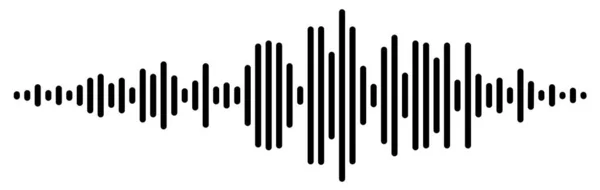 Signe Onde Audio Fond Forme Onde Sonore Sans Couture Lecteur — Image vectorielle