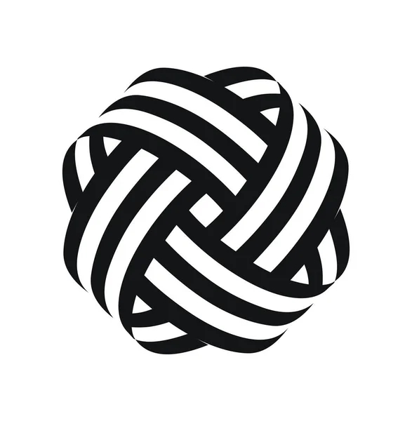 Абстрактный Мяч Пересекающимися Линиями — стоковый вектор