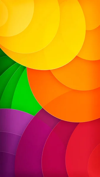 Luminoso Sfondo Con Cerchi Colorati Astratto Sfondo Succoso Fresco — Foto Stock