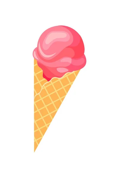 Illustration Ice Cream Cup — Stock Vector