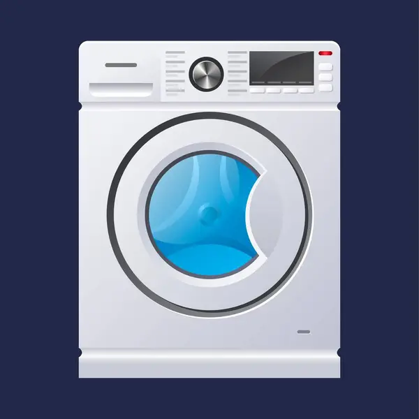 Illustration Washing Machine — Stock Vector