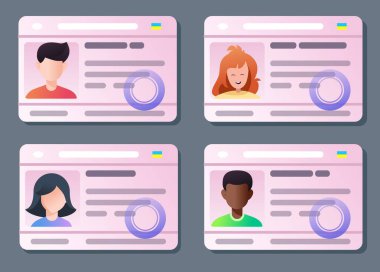 Bir çift erkek ve kadın sürücü ehliyeti.