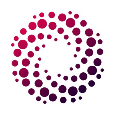 Bir daireye çevrilmiş noktaların soyut görüntüsü