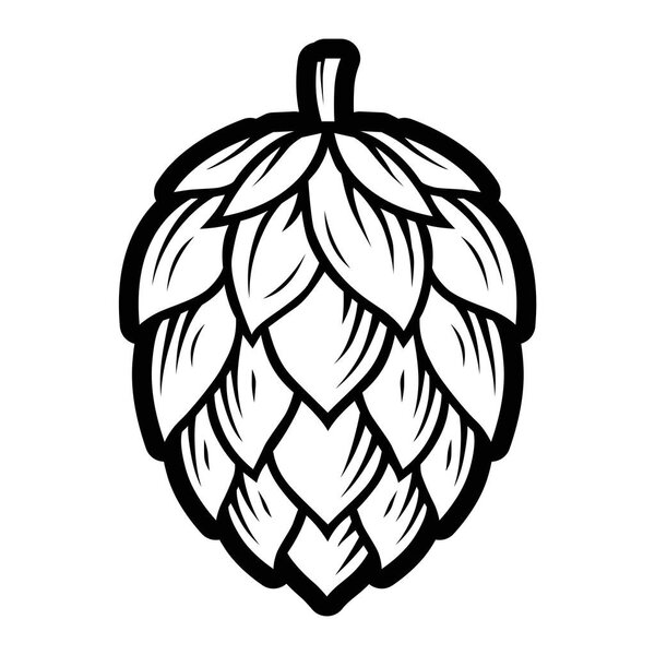 Гравировка хмелевого цветка