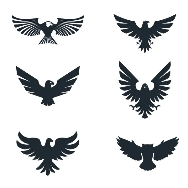 Kanat simgesi olan kartal. Kartal logosu