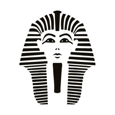 Antik Mısır firavununun yüzü.