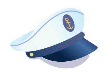 Bir gemi kaptanı şapkası tasviri