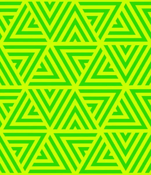 Arkaplanı ve ambalajı dolgulu üçgenlerin kusursuz yeşil deseni