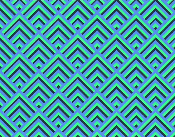 Geometrisches Nahtloses Muster Mit Dreiecken Für Die Verpackung Blaugrünes Nahtloses Vektorgrafiken