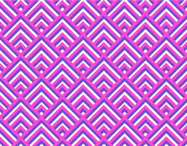 Geometrik soyut pembe desen beyaz arkaplanda. Paketleme ve arkaplan için soyut ve pürüzsüz desen