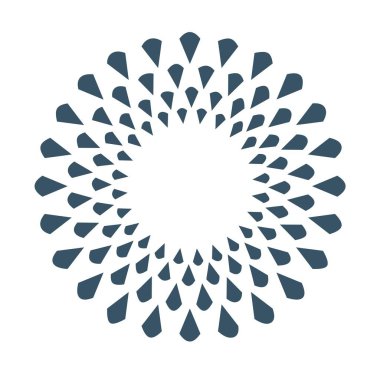 İçeriye doğru sivri uçlu eş merkezli çemberler