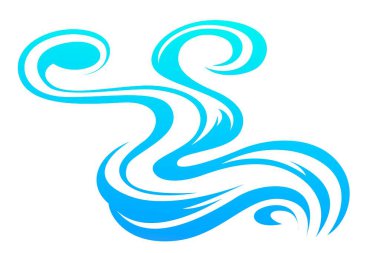 Dumanın vektör görüntüsü. Mavi sis