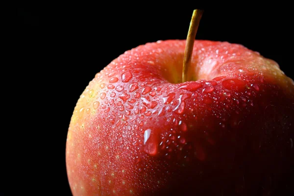 배경에 사과를 클로즈업 — 스톡 사진