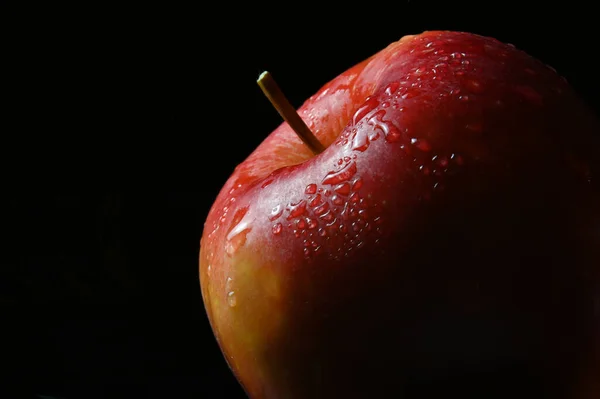 배경에 사과를 클로즈업 — 스톡 사진