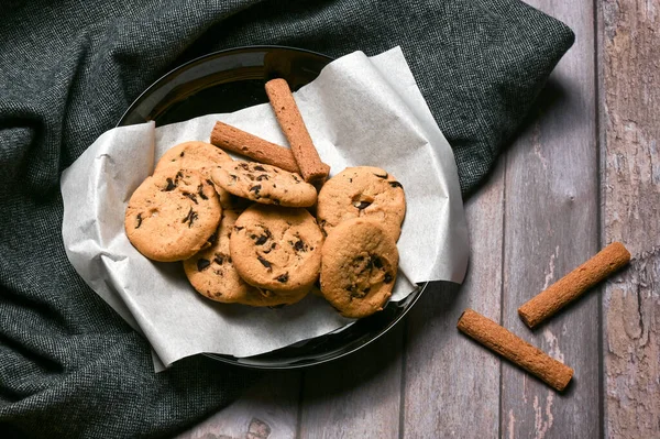 Cookies Classiques Aux Pépites Chocolat — Photo