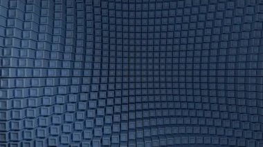 Mavi 3D küplerin döngüsü teknoloji için hareket soyut arkaplanını engelliyor