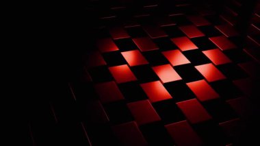 Soyut Kırmızı Kübik Desen: Geometrik Tasarıma Derin Dalış