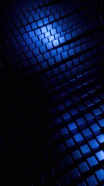 Soyut Mavi Küpler Dijital Sanat Arkaplanı