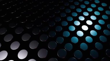 Soyut Metalik Çemberler: Teal, Pembe ve Siyah Senfoni