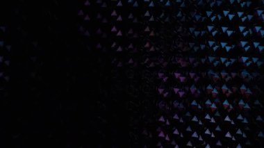 Soyut Geometrik Desen: Derin Renklerde Üçgenler