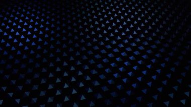 Soyut Mavi Üçgen Desen: Bir Dijital Sanat Parçası