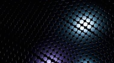 Soyut Altıgen Desen: Koyu Teal ve Mor Geometrik Arkaplan