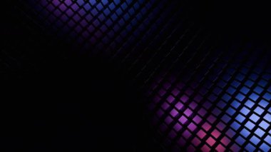 Soyut Mor ve Mavi Küp Desenli Arkaplan